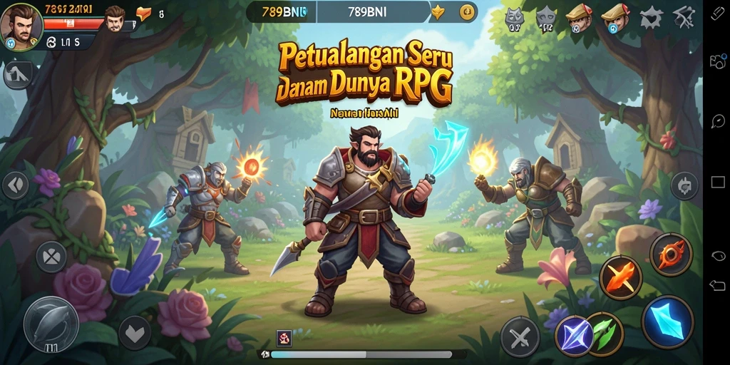 Tampilan menarik dari gameplay RPG 789BNI yang seru.