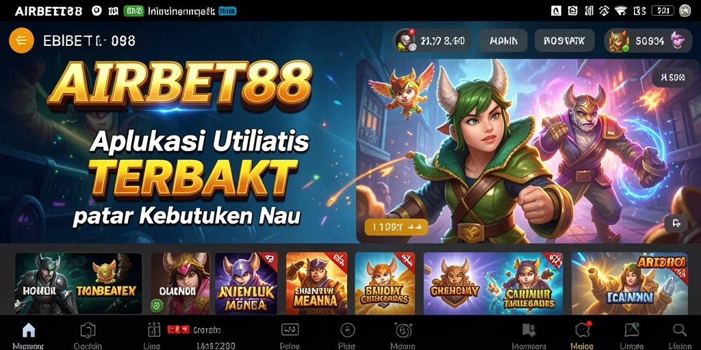 Tampilan antarmuka AIRBET88 yang sederhana dan fungsional.