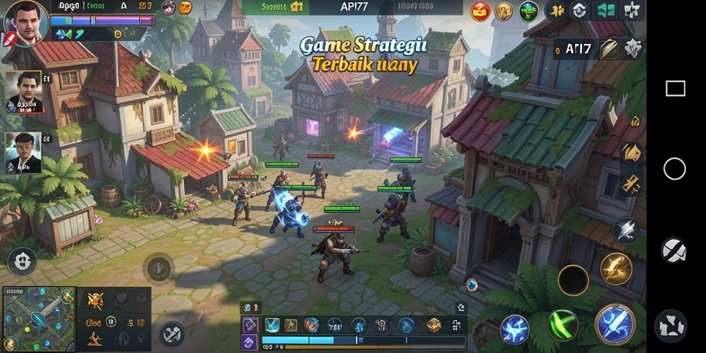 Gamer tengah merancang strategi dalam pertempuran yang menegangkan di API77.