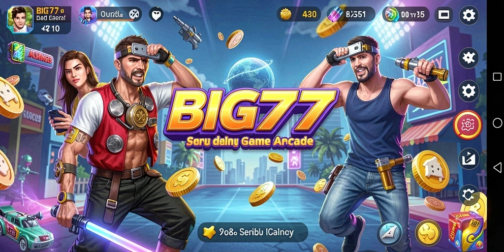 Screenshot menunjukkan gameplay Arcade yang seru dan penuh aksi.