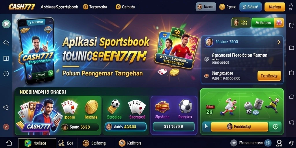Tampilan utama gameplay Sportsbook di CASH777 yang menarik dan interaktif.