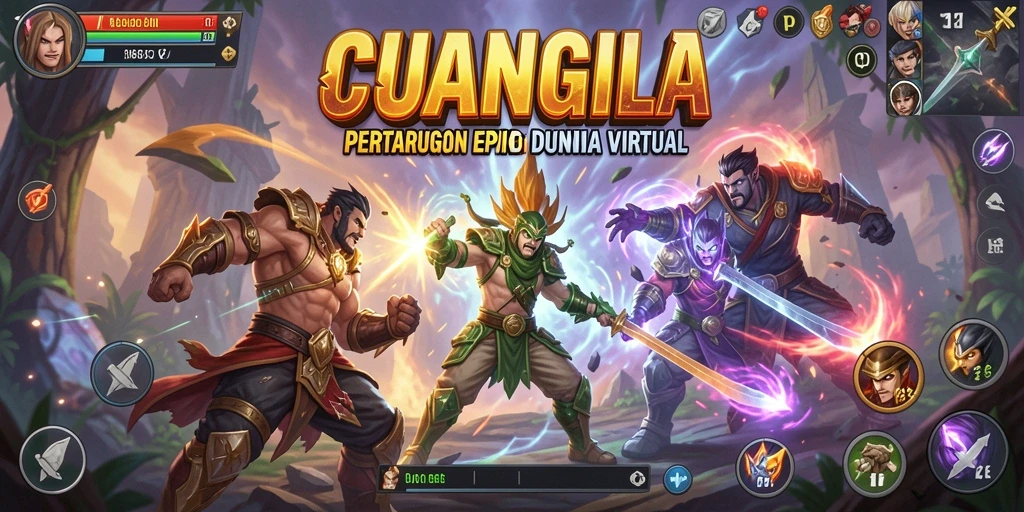 Screenshot menunjukkan aksi intens dalam pertarungan <strong>CUANGILA</strong>.