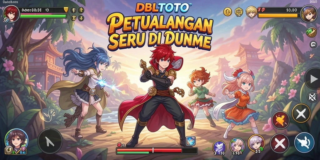 Tangkapan layar gameplay DBLTOTO yang menunjukkan aksi seru karakter anime.
