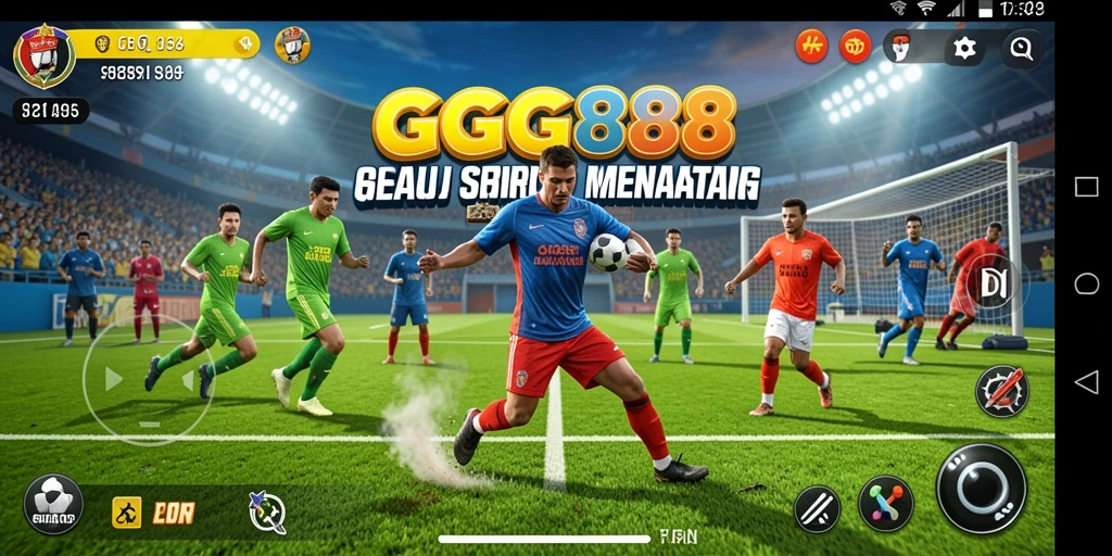 Tampilan gameplay GGG888 yang menampilkan aksi olahraga seru.