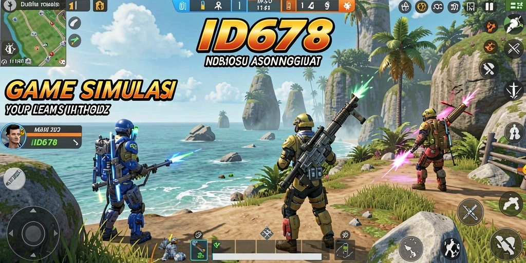 Tampilan gameplay <strong>ID678</strong> yang menarik dengan elemen simulasi yang kaya.
