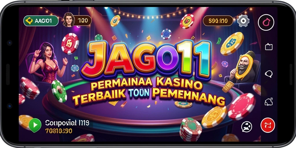 Tampilan gameplay menarik dari aplikasi JAGO11 untuk pengalaman Kasino yang mendebarkan.