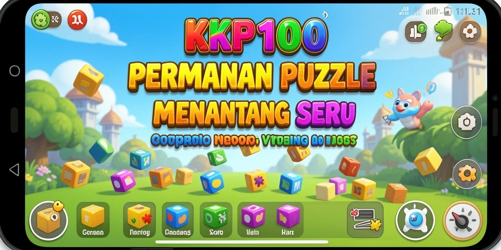 Screenshot KPK100 menunjukkan gameplay puzzle yang seru dan menantang.