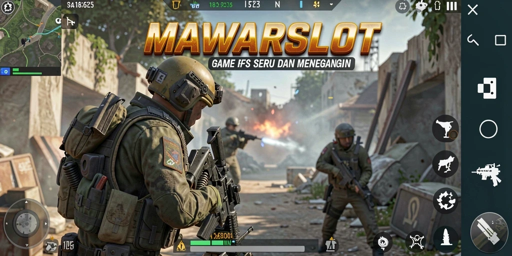 Screenshot gameplay MAWARSLOT yang penuh aksi dan intens.