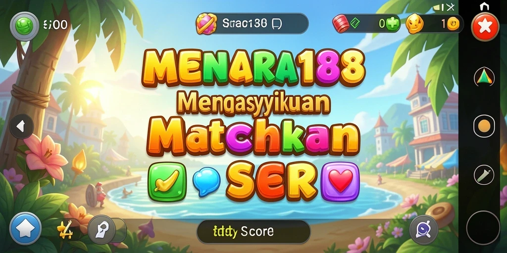 Tampilan gameplay seru dari MENARA188 saat mencocokkan elemen.