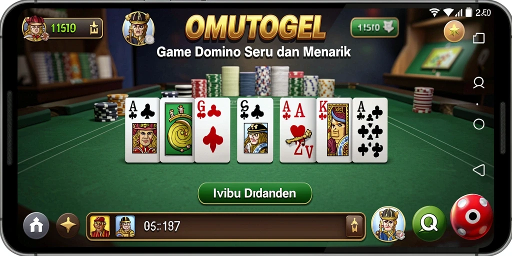 Screenshot gameplay OMUTOGEL dengan tampilan yang menarik.
