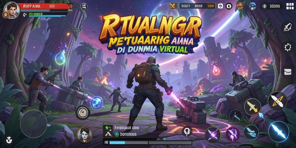 Tangkapan layar menunjukkan gameplay petualangan dengan misi menegangkan.