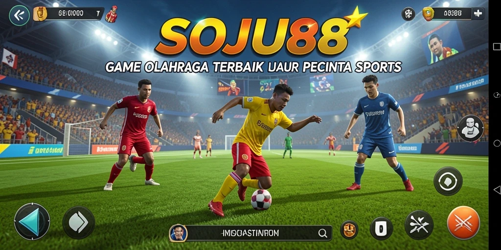 Tampilan gameplay seru dari SOJU88 dalam pertandingan olahraga.
