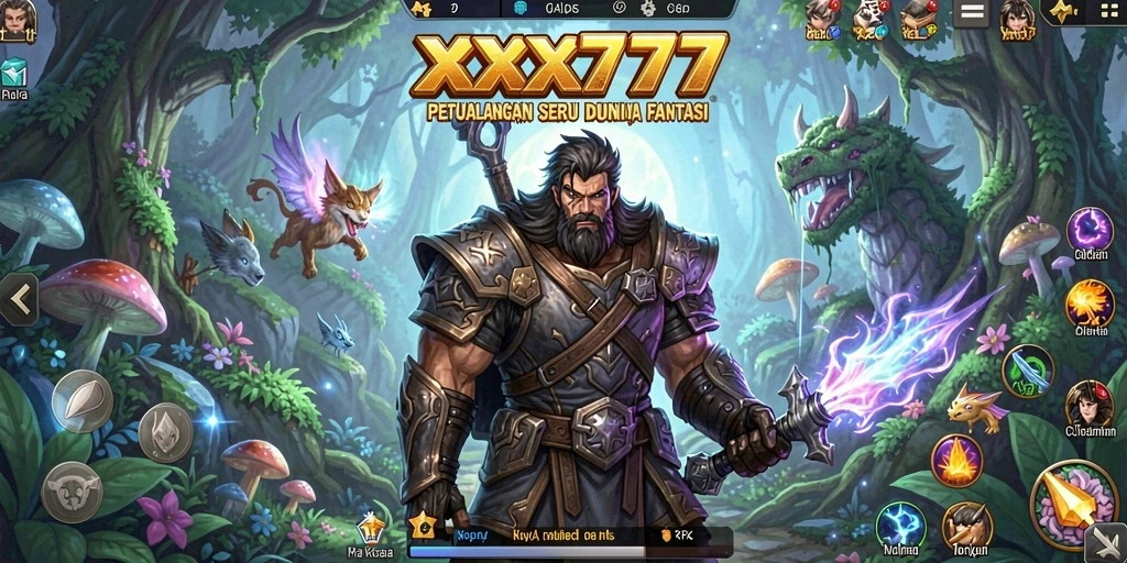 Tampilan gameplay seru dalam dunia petualangan XXX777.